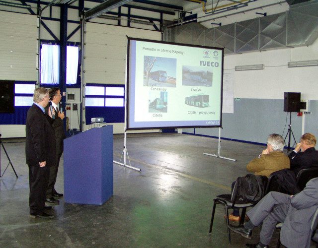 Hala IVECO przygotowana do szkolenia – widok ogólny