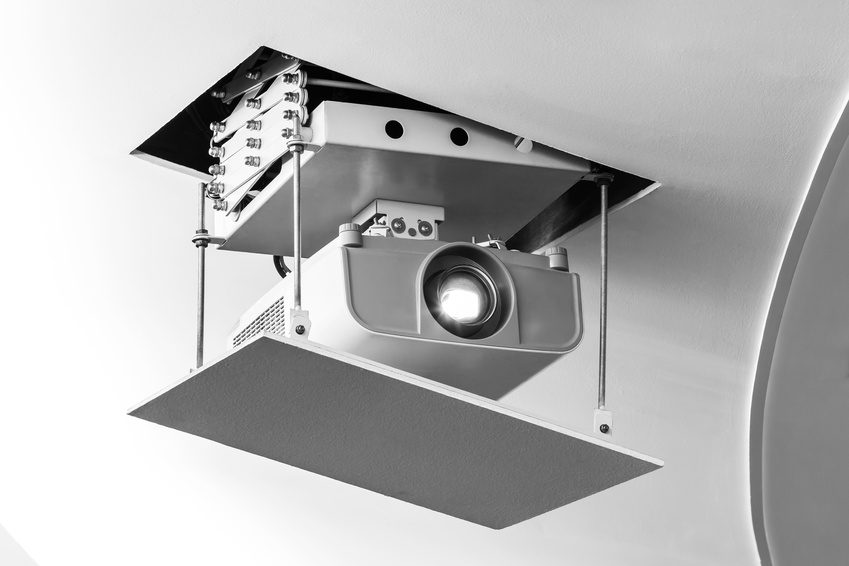 System montażowy do projektora w suficie - winda projekcyjna